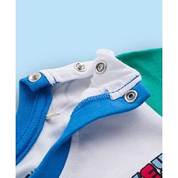 Babyhug Disney 100% Cotton Knit Half Sleeves T-Shirt With Mickey Mouse Graphic Front & Back Print - Multicolour