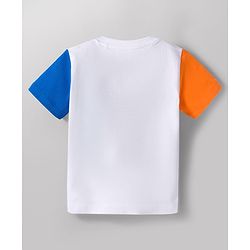 Babyhug Disney Single Jersey Knit Half Sleeves T-Shirts with Mickey Mouse Graphic Pack of 3 - Orange Blue & White