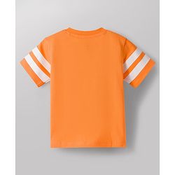 Babyhug Disney Single Jersey Knit Half Sleeves T-Shirts with Mickey Mouse Graphic Pack of 3 - Orange Blue & White