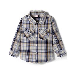 Babyhug Cotton Denim Full Sleeves Checkered Shirt & Jeans Set- Blue
