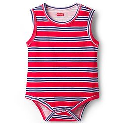 Babyhug 100% Cotton Knit Sleeveless Striped & Boat Printed Onesies Pack of 3 - Multicolor