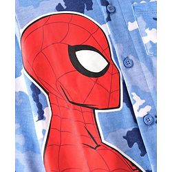 Babyhug Marvel 100% Cotton Knit Full Sleeves Shirt & Sleeveless Tank T-Shirt With Spider Man Graphics - Multicolour