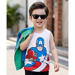 Babyhug Marvel 100% Cotton Knit Full Sleeves Shirt & T-Shirt With Avengers Graphics - Multicolour