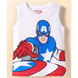 Babyhug Marvel 100% Cotton Knit Full Sleeves Shirt & T-Shirt With Avengers Graphics - Multicolour