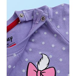 Babyhug Disney Single Jersey knit Half Sleeves T-Shirts with Marie Graphic Pack of 3 - Multicolor