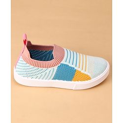 Cute Walk by Babyhug Slip On Casual Shoes with Stripe Detailing - Grey