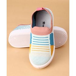 Cute Walk by Babyhug Slip On Casual Shoes with Stripe Detailing - Grey
