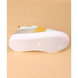 Cute Walk by Babyhug Slip On Casual Shoes with Stripe Detailing - Grey