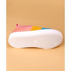 Cute Walk by Babyhug Slip On Casual Shoes with Striped Design  - Pink