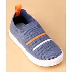 Cute Walk by Babyhug Slip On Casual Shoes with Stripe Detailing - Blue