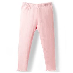 Babyhug Single Jersey Knit Full Sleeves Floral Printed Top & Leggings Set with Bow Applique - Pink