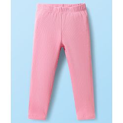 Babyhug Single Jersey Knit Full Sleeves Floral Printed Top & Leggings Set - White & Pink