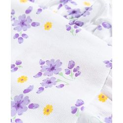 Babyhug Single Jersey Knit Full Sleeves Floral Printed Top & Leggings Set - White & Pink