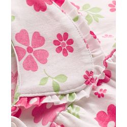 Babyhug Single Jersey Knit Full Sleeves Top & Leggings Set With Floral Print - Multicolor