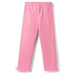 Babyhug Single Jersey Knit Full Sleeves Heart & Text Printed Top & Leggings Set - Blue & Pink