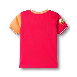 Babyhug Disney Single Jersey Knit Half Sleeves Cut & Sew T-Shirt with Mickey Mouse Graphic - Multicolor