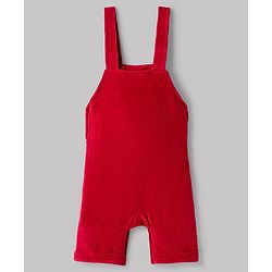 Babyhug Single Jersey Knit Half Sleeves T-Shirt & Dungarees with Jungle Safari Theme Print & Embroidery - Maroon