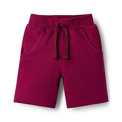 Babyhug Single Jersey Knit Half Sleeves Striped Polo T-Shirt & Shorts Set - Maroon