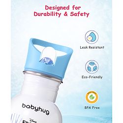 Babyhug Disney Frozen Theme Stainless Steel Color Changing Magic Bottle Multicolor - 600ml| Leak Resistant| BPA Free| Rust Proof| Food Grade 304 SS| Soft Silicone Spout