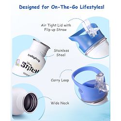 Babyhug Disney Frozen Theme Stainless Steel Color Changing Magic Bottle Multicolor - 600ml| Leak Resistant| BPA Free| Rust Proof| Food Grade 304 SS| Soft Silicone Spout