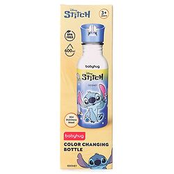 Babyhug Disney Frozen Theme Stainless Steel Color Changing Magic Bottle Multicolor - 600ml| Leak Resistant| BPA Free| Rust Proof| Food Grade 304 SS| Soft Silicone Spout