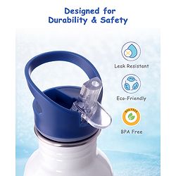Babyhug Marvel SpiderMan Theme Stainless Steel Color Changing Magic Bottle Multicolor - 600ml| Leak Resistant| BPA Free| Rust Proof| Food Grade 304 SS| Soft Silicone Spout