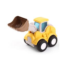 Babyhug Press & Go Mini Bulldozer & Driller Truck Toy with Flexible Joints for Toddlers| Early Learning & Development| Pretend Play Toy| Fun Toy for 3+ Years Kids |BIS Certified| Pack of 2