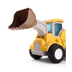 Babyhug Press & Go Mini Bulldozer & Driller Truck Toy with Flexible Joints for Toddlers| Early Learning & Development| Pretend Play Toy| Fun Toy for 3+ Years Kids |BIS Certified| Pack of 2