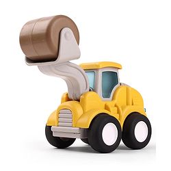 Babyhug Press & Go Mini Bulldozer & Driller Truck Toy with Flexible Joints for Toddlers| Early Learning & Development| Pretend Play Toy| Fun Toy for 3+ Years Kids |BIS Certified| Pack of 2