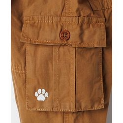 Babyhug 100% Cotton Woven Full Length Solid Trouser With Cargo Pockets - Olive Green