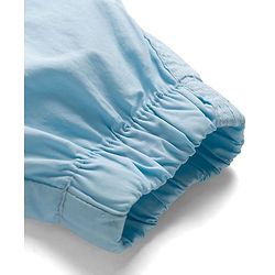 Babyhug Poplin Cotton Woven Full Length Trouser Pants with Patch & Pockets - Light Blue