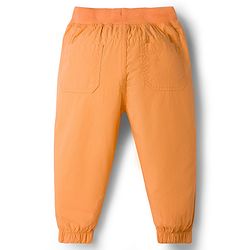 Babyhug Poplin Cotton Woven Full Length Trouser Pants with Patch & Pockets - Light Blue