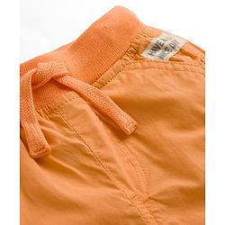 Babyhug Poplin Cotton Woven Full Length Trouser Pants with Patch & Pockets - Light Blue