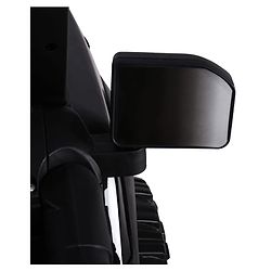 Babyhug POBO Battery Operated Ride on Jeep with Music & LED Lights - Black| Rechargeable Battery| Openable Doors| Built-in Music & AUX|Remote Control|Easy to Assemble| Forward Reverse & Swing Function