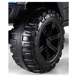 Babyhug POBO Battery Operated Ride on Jeep with Music & LED Lights - Blue| Rechargeable Battery| Openable Doors| Built-in Music & AUX|Remote Control|Easy to Assemble| Forward Reverse & Swing Function