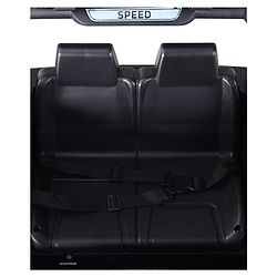 Babyhug POBO Battery Operated Ride on Jeep with Music & LED Lights - Blue| Rechargeable Battery| Openable Doors| Built-in Music & AUX|Remote Control|Easy to Assemble| Forward Reverse & Swing Function