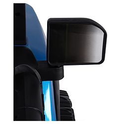 Babyhug POBO Battery Operated Ride on Jeep with Music & LED Lights - Blue| Rechargeable Battery| Openable Doors| Built-in Music & AUX|Remote Control|Easy to Assemble| Forward Reverse & Swing Function