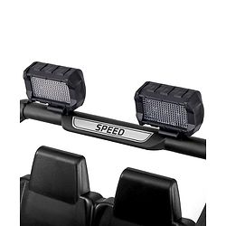 Babyhug Battery Operated Ride on Jeep with LED Lights - Red| Rechargeable Battery| Openable Doors| Built-in Music & AUX| Remote Control| Easy to Assemble| Forward Reverse & Swing| Indoor Outdoor Toy