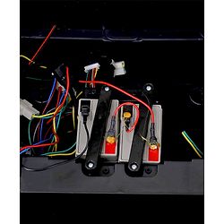 Babyhug Battery Operated Ride on Jeep with LED Lights - Red| Rechargeable Battery| Openable Doors| Built-in Music & AUX| Remote Control| Easy to Assemble| Forward Reverse & Swing| Indoor Outdoor Toy