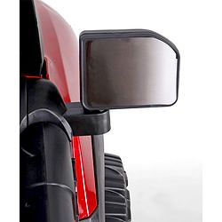 Babyhug Battery Operated Ride on Jeep with LED Lights - Red| Rechargeable Battery| Openable Doors| Built-in Music & AUX| Remote Control| Easy to Assemble| Forward Reverse & Swing| Indoor Outdoor Toy