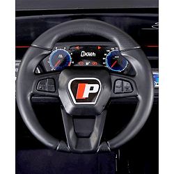 Babyhug Battery Operated Ride on Jeep with LED Lights - Red| Rechargeable Battery| Openable Doors| Built-in Music & AUX| Remote Control| Easy to Assemble| Forward Reverse & Swing| Indoor Outdoor Toy