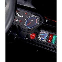 Babyhug Battery Operated Ride on Jeep with LED Lights -Red| Rechargeable Battery| Openable Doors| Built-in Music & AUX| Remote Control| Easy to Assemble| Forward Reverse & Swing| Indoor Outdoor Toy