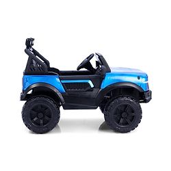 Babyhug Battery Operated Ride on Jeep with LED Lights -Red| Rechargeable Battery| Openable Doors| Built-in Music & AUX| Remote Control| Easy to Assemble| Forward Reverse & Swing| Indoor Outdoor Toy