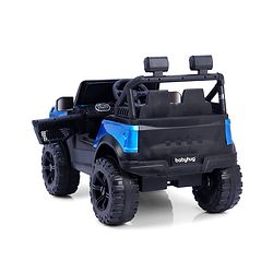 Babyhug Battery Operated Ride on Jeep with LED Lights -Red| Rechargeable Battery| Openable Doors| Built-in Music & AUX| Remote Control| Easy to Assemble| Forward Reverse & Swing| Indoor Outdoor Toy