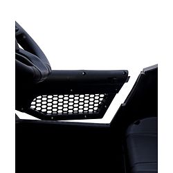 Babyhug Battery Operated Ride on Jeep with LED Lights -Red| Rechargeable Battery| Openable Doors| Built-in Music & AUX| Remote Control| Easy to Assemble| Forward Reverse & Swing| Indoor Outdoor Toy