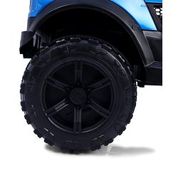 Babyhug Battery Operated Ride on Jeep with LED Lights -Red| Rechargeable Battery| Openable Doors| Built-in Music & AUX| Remote Control| Easy to Assemble| Forward Reverse & Swing| Indoor Outdoor Toy