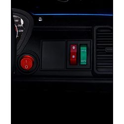 Babyhug Battery Operated Ride on Jeep with LED Lights -Red| Rechargeable Battery| Openable Doors| Built-in Music & AUX| Remote Control| Easy to Assemble| Forward Reverse & Swing| Indoor Outdoor Toy