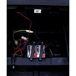 Babyhug Battery Operated Ride on Jeep with LED Lights -Red| Rechargeable Battery| Openable Doors| Built-in Music & AUX| Remote Control| Easy to Assemble| Forward Reverse & Swing| Indoor Outdoor Toy