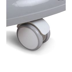 Babyhug 360° Musical Baby Walker with Lights  Grey| 3-Level Height Adjustment| Detachable Play & Feeding Tray| Compact Fold| Smooth Swivel Wheels| Cushioned Seat| 624 Months| Removable Foot Mat