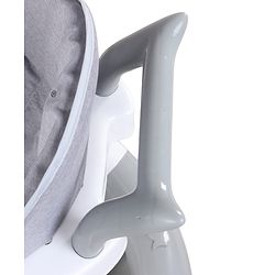 Babyhug 360° Musical Baby Walker with Lights  Grey| 3-Level Height Adjustment| Detachable Play & Feeding Tray| Compact Fold| Smooth Swivel Wheels| Cushioned Seat| 624 Months| Removable Foot Mat